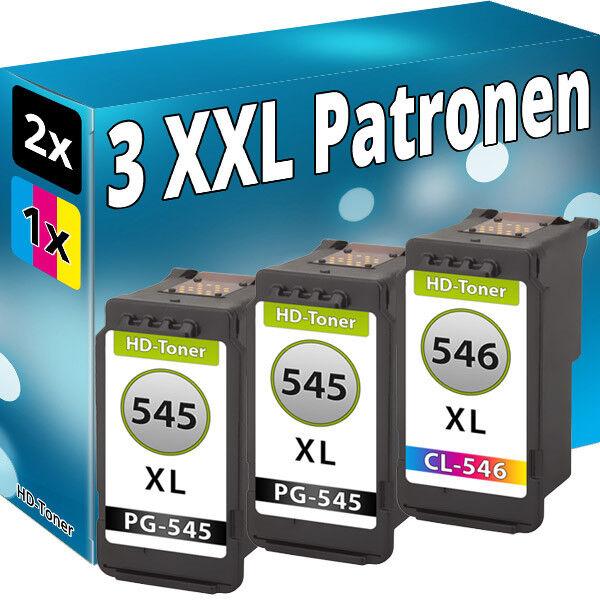 Produktbild Druckfuxx 3 TINTE PATRONEN 2xPG-545+CL-546 XL für CANON TS205 TS304 TS305 TS3150 (M, C, Y, BK)
