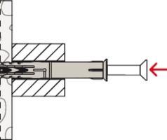 Actual product image Fischer Frame anchor R 88542 SXR 10x200 T screw steel galv. zinc-plated / anchor nylon (50 pcs.)
