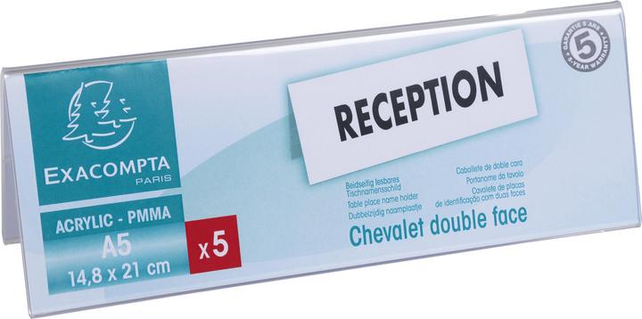 Produktbild Exacompta Tischnamenschilder (Quer, A5)