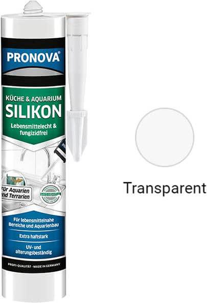 Pronova Küche & Aquarium Silikon (Transparent, 300 ml)