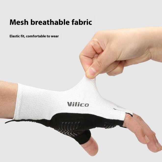 Actual product image Mu Sport Velohandschuhe mit atmungsaktivem Mesh-Gewebe (L)