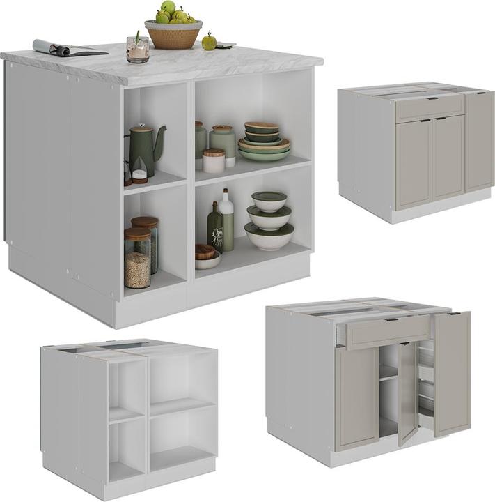 Produktbild Vicco Kücheninsel Fame-Line (90 x 82 x 82 cm)