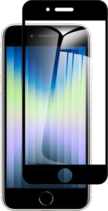Actual product image Screenguard Apple iPhone SE 2022 Full Screen Protective Glass Film 2.5D 9H (1 Piece, Apple iPhone SE (2nd Gen))