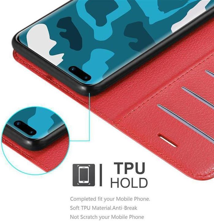 Actual product image Cadorabo Book with stand function cover (Huawei P40 Pro)