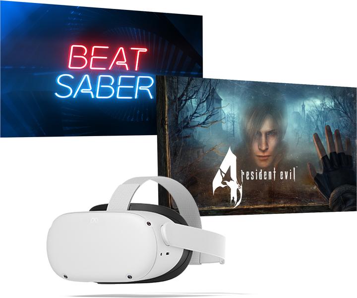 Meta Quest 2 incl. Resident Evil 4 + Beat Saber Bundle (128 GB)