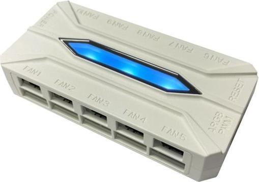 Actual product image LC-Power Housing fan 3x120mm white,ARGB,4Pin PWM (120 mm, 3 x)
