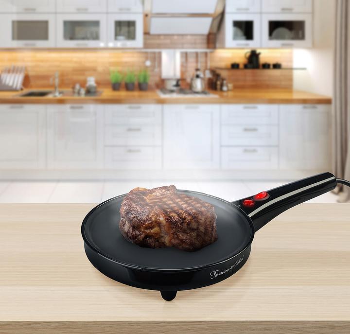 Image du produit Rosenstein & Söhne Crêpière, machine à pop-corn et poêle électrique 3 en 1