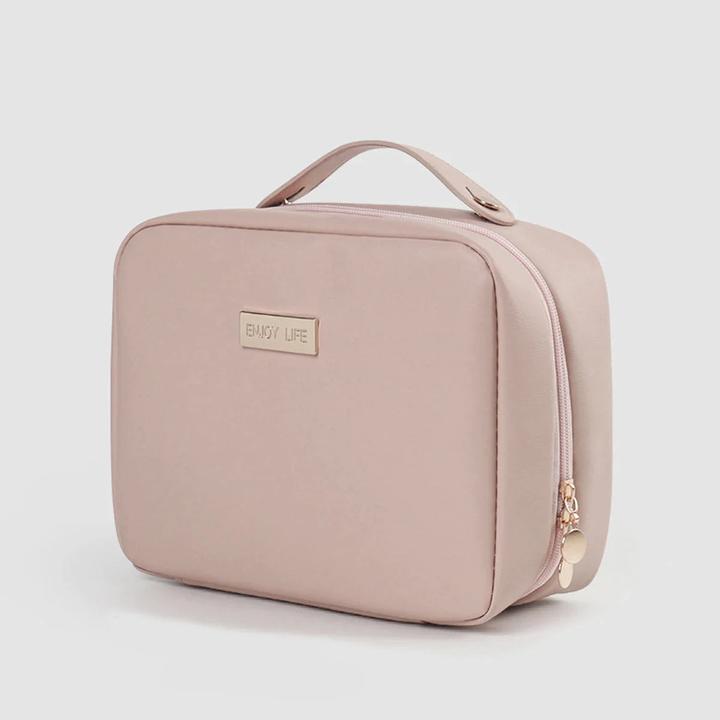 Actual product image Only-Bags.Store Multi-layer square cosmetic bag Waterproof PU travel make-up case