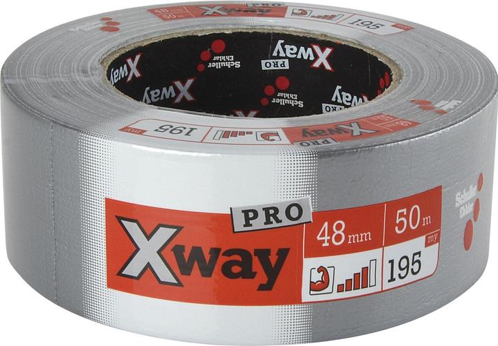 Produktbild Schuller X-Way Pro Gewebeband Panzertape (wasserdicht) 48 mm x 50 m silber (48 mm)