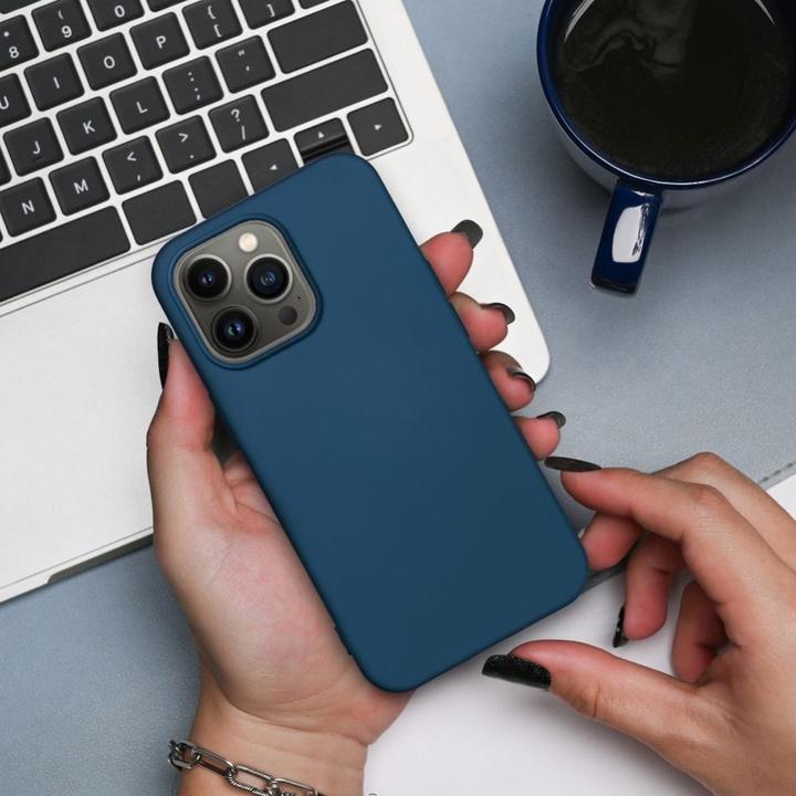 Immagine prodotto Partner Telecom Back panel cover OEM SILICONE case for IPHONE 8 blue (Apple iPhone 8)