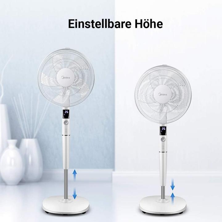 Actual product image Comfee FS40-15AR Pedestal fan, LED display, remote control, 27dB (65 dB)