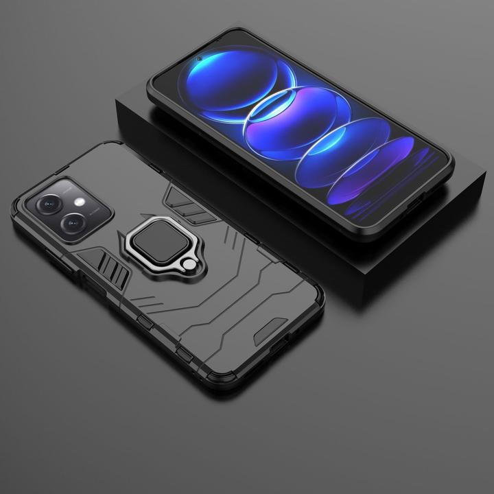 Immagine prodotto Hurtel Custodia Ring Armor per Xiaomi Redmi Note 12 5G / Poco X5 5G Armor Cover Magnetic Holder Ring Black (Xiaomi Redmi Note 12 5G)