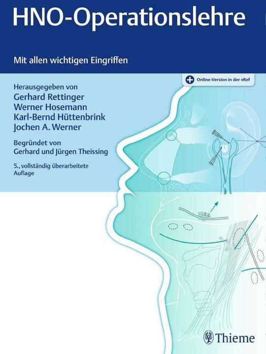 Actual product image HNO-Operationslehre (German, Werner G. Hosemann, Jochen Alfred Werner, Karl-Bernd Hüttenbrink, Gerhard Rettinger, 2017)