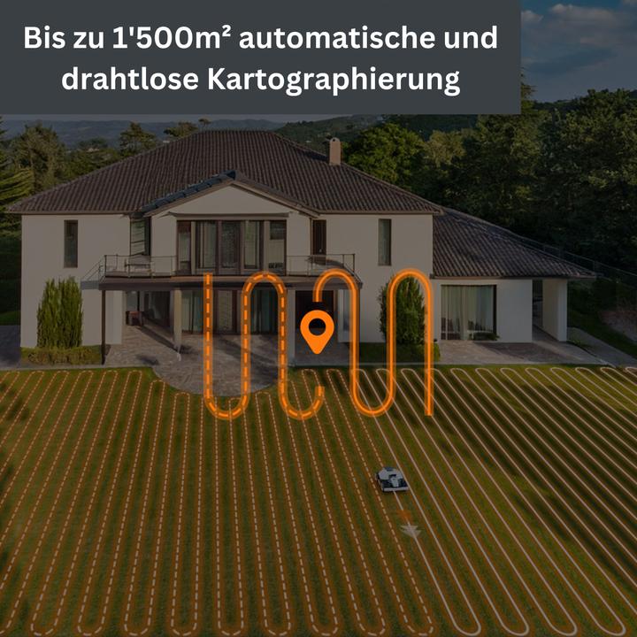 Actual product image Mammotion Luba mini AWD 1500 (1500 m², Without boundary wire)