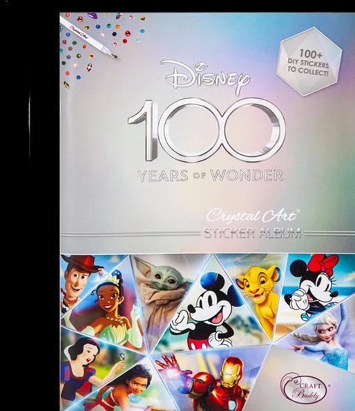 Actual product image Craft Buddy Crystal Art Disney 100 Sticker Album Starter Pack