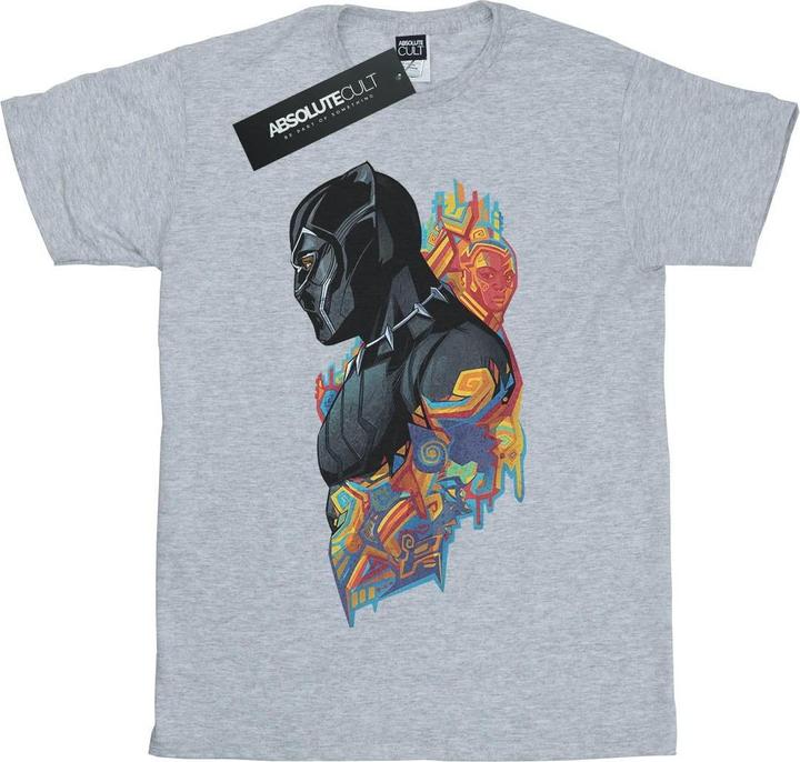 Jungen Black Panther Profil TShirt