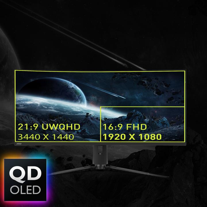 Produktbild MSI MAG 341CQPDE QD-OLED (3440 x 1440 Pixel, 34")