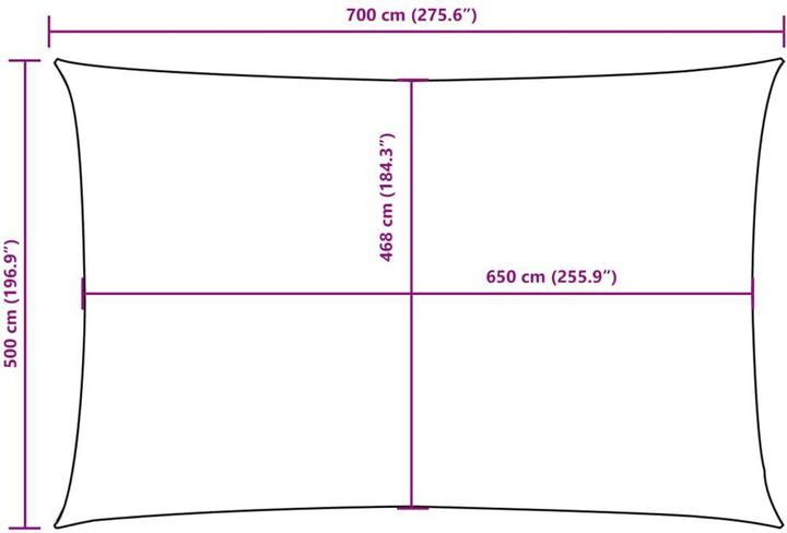 Actual product image VidaXL Awning (500 x 700 cm)