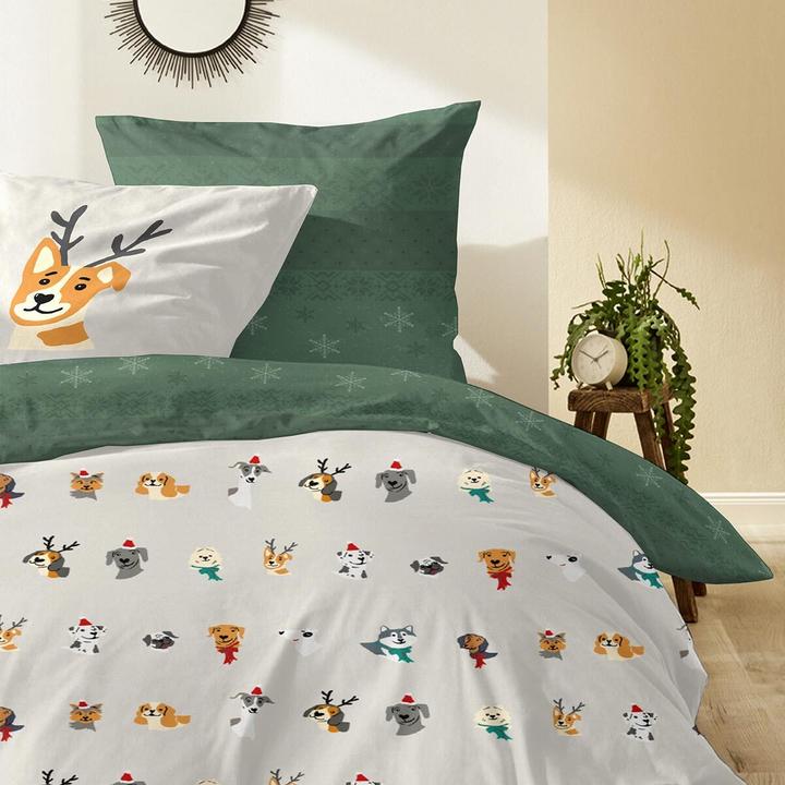 Produktbild Enrico Coss Feinbiber Bettwäsche Tiere bunt (Bettwäsche Set, 155x220 cm + 80x80 cm)