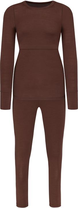 Actual product image Normani Merino Underwear Maternity Set- Long Sleeve Shirt and Underpants - 8795 (XL)