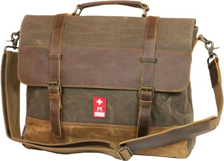 Army Shop #4 Aktentasche aus Armeezeltstoff gewachst