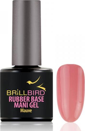Produktbild BrillBird Rubber Gel Base&Coral #2 Mauve 8ml (Mauve, Gel-Effekt Nagellack)