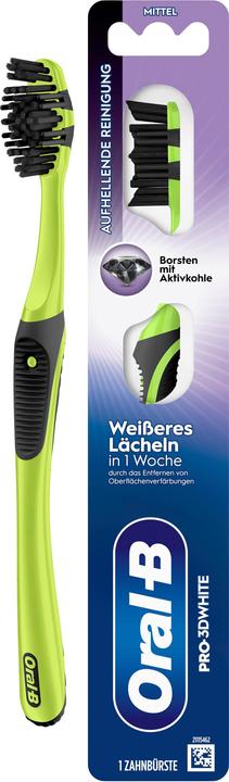 Oral-B Pro-3DWhite Aktivkohle 40 Medium Handzahnbürste (Medium)