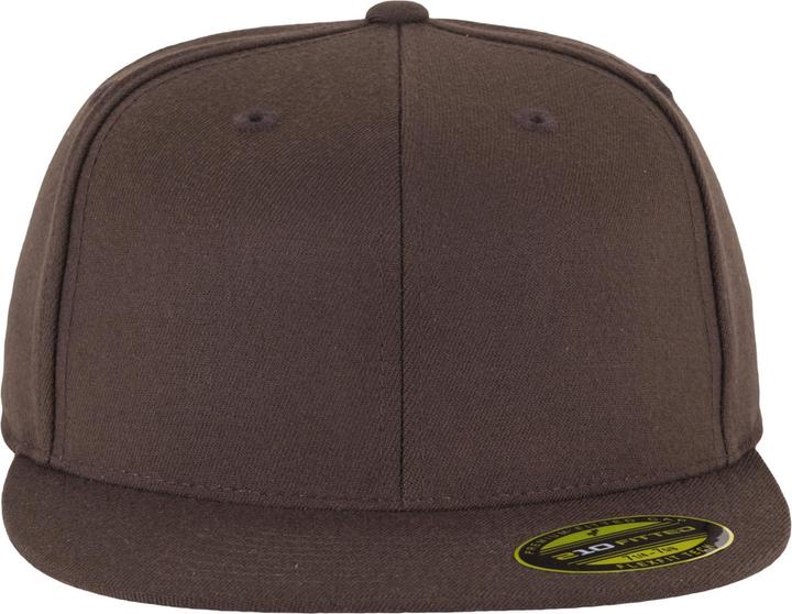 Actual product image Yupoong Flexfit Unisex Premium 210 Fitted Flat Peak Cap (XL)