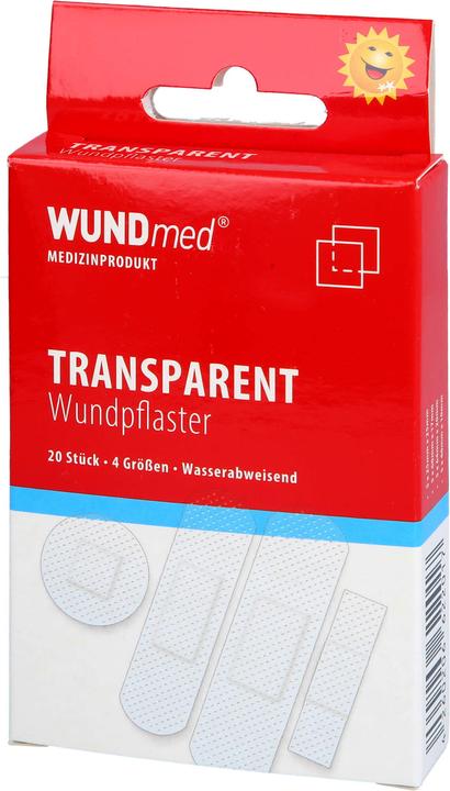 Actual product image Axisis Plaster transparent + waterproof 4 sizes, 20 pcs. plasters (20 x)