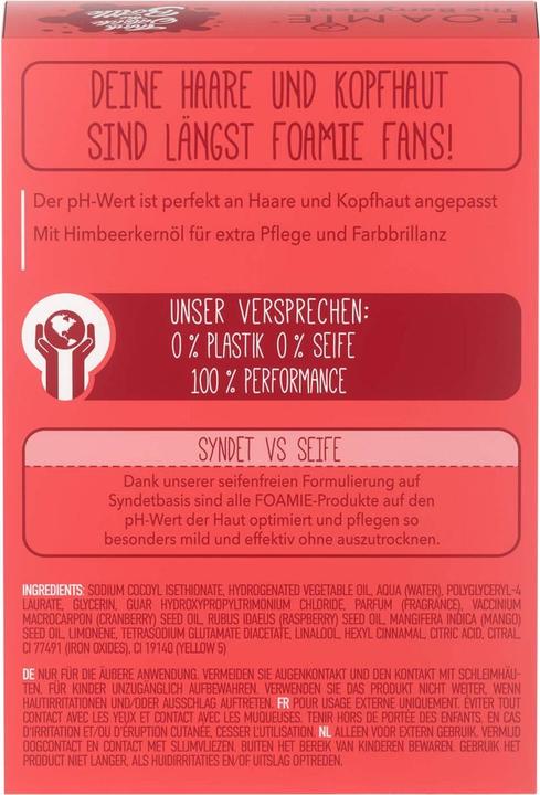 Produktbild Foamie Festes Shampoo The Berry Best (80 ml, Festes Shampoo)