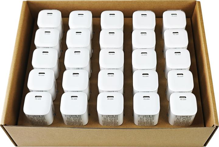 Actual product image Conceptronic Charger 1port 20W,1xUSB-C PD 25pcs/pack white (20 W)