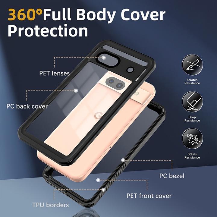 Produktbild Redpepper Google Pixel 8a - IP68 FS Series Wasserdichtes Outdoor Case, schwarz (Google Pixel 8a)