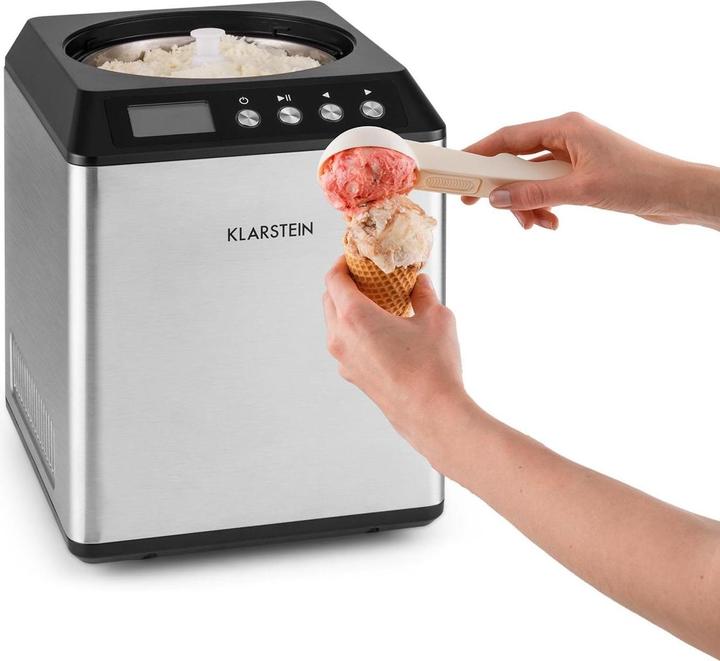 Produktbild Klarstein Vanilla Sky Eismaschine Silberfarben