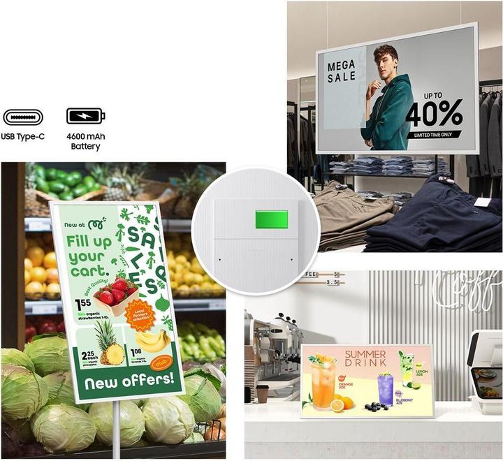 Produktbild Samsung EM32DX 32IN E-PAPER (2560 x 1440 Pixel, 32")