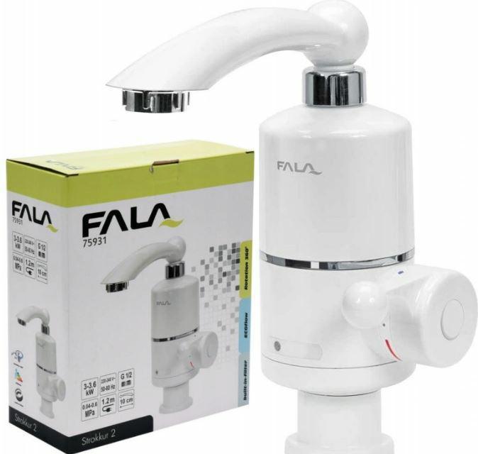Immagine prodotto Toya Rubinetto FALA con scaldabagno istantaneo 3 KW 220 Volt per installazione su lavabo Elettrico
