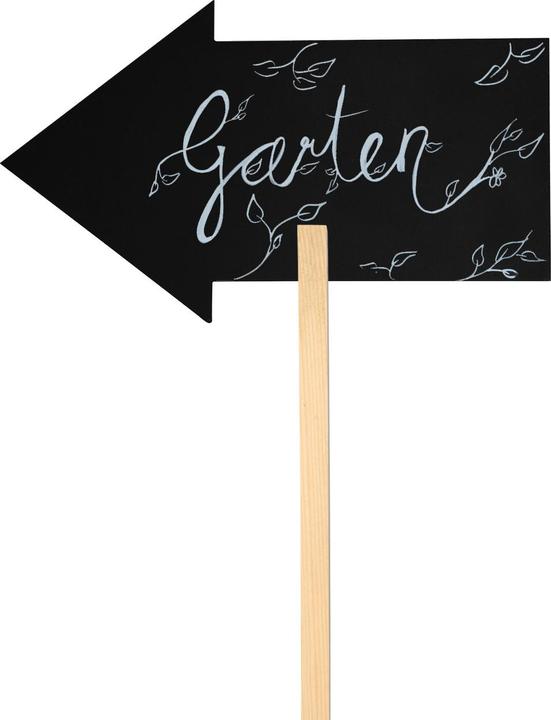Produktbild Natura Punto Kreidetafel Pfeil zum Beschriften mit Erdspiess (50 x 30 cm)