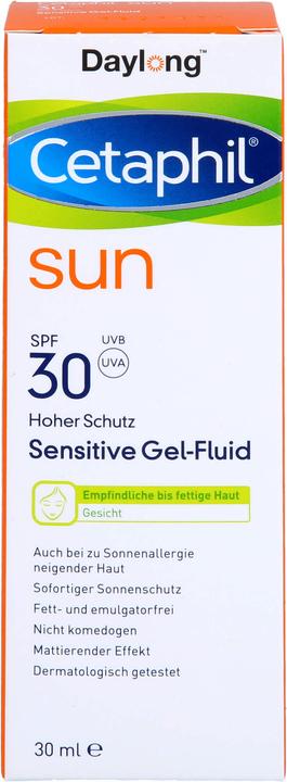 Produktbild Cetaphil Sun Cetaphil sun 30 sensitive Gel-Fluid Gesicht, 30 ml Gel (Sonnengel, SPF 30, 30 ml)