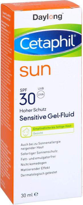 Produktbild Cetaphil Sun Cetaphil sun 30 sensitive Gel-Fluid Gesicht, 30 ml Gel (Sonnengel, SPF 30, 30 ml)