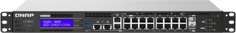 Produktbild QNAP QGD-1602-C3558-8G Smart Edge Switch mit 2,5 GbE und 10 GbE Fähigkeit (18 Ports)