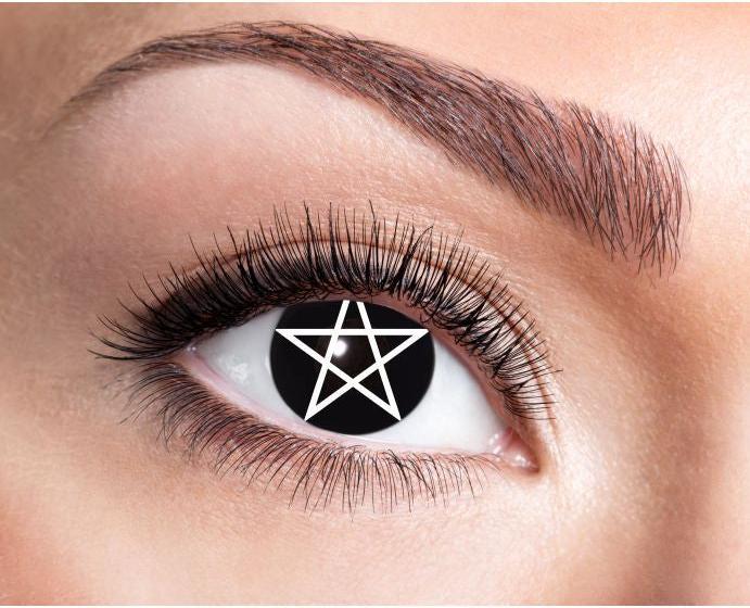 Immagine prodotto Eyecatcher Lenti a contatto Pentagramma (Nero, Bianco)