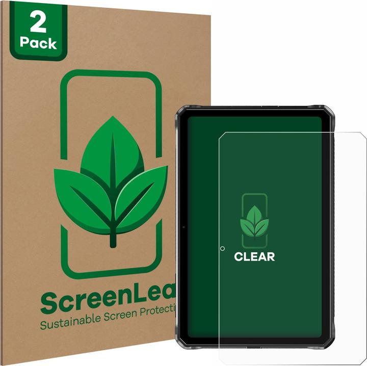 Produktbild ScreenLeaf Schutzfolie nachhaltiger Displayschutz Displayschutzfolie Folie Klar Transparent (2 Stück, R10)