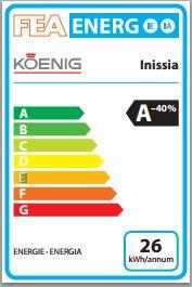 Energie-Label Koenig Inissia (NESPRESSO Original)