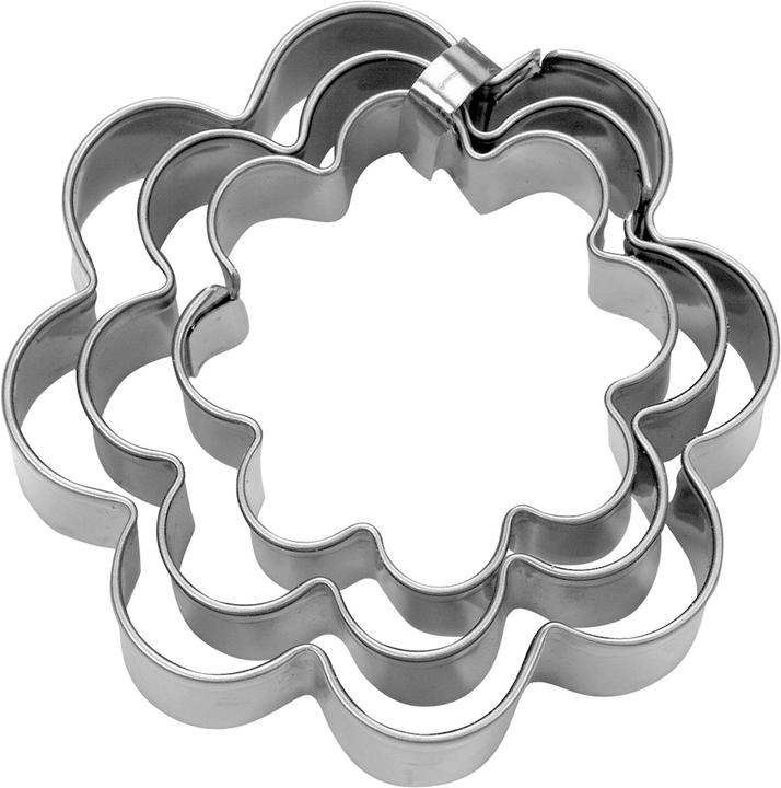 Städter Set di 3 tagliabiscotti a forma di fiore