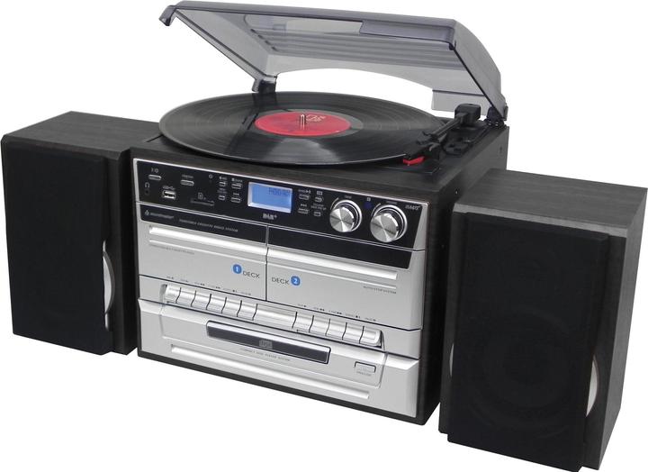 Soundmaster MCD5550D (Nastro adesivo, Giradischi, Bluetooth, Lettore CD, 2x 2,5 W)