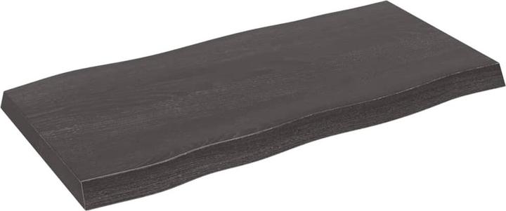 Actual product image VidaXL Tischplatte 100x50x6 cm Massivholz Eiche Behandelt (100 x 50 x 6 cm)