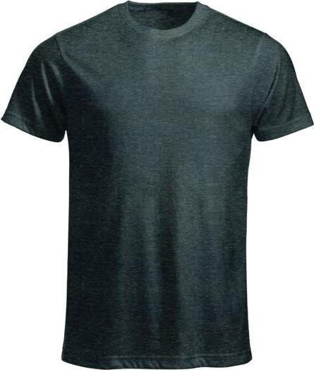 Clique T-Shirt Classic-T 029360, Baumwolle, anthrazit meliert, Grösse L (L)
