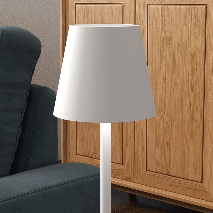 Produktbild Swisshandel24 Tischlampe Aufladbar, USB, 3 Lichtfarben, Metall, Weiss (350 lm)