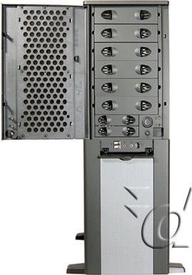 Actual product image Chieftec CA-01B-B-SL-OP Mesh-Big, black/silver (ATX)