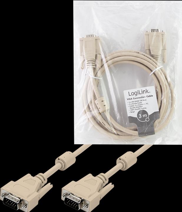 Produktbild LogiLink VGA — VGA (3 m, VGA)
