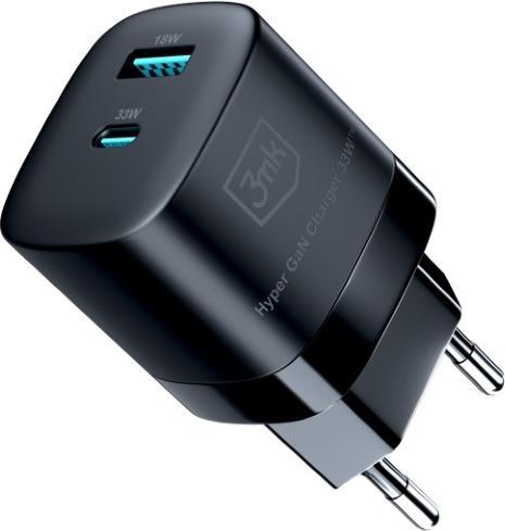 Actual product image 3MK Hyper GaN Charger 33W ład. sieć. Czarny/Black (33 W)